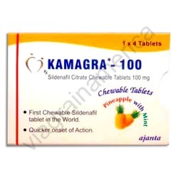 Kamagra- 100 Chewable Tablets Pineapple With Mint